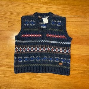 Vintage LES COPAINS JUNIOR boys knit vest
